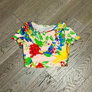 Floral crop top